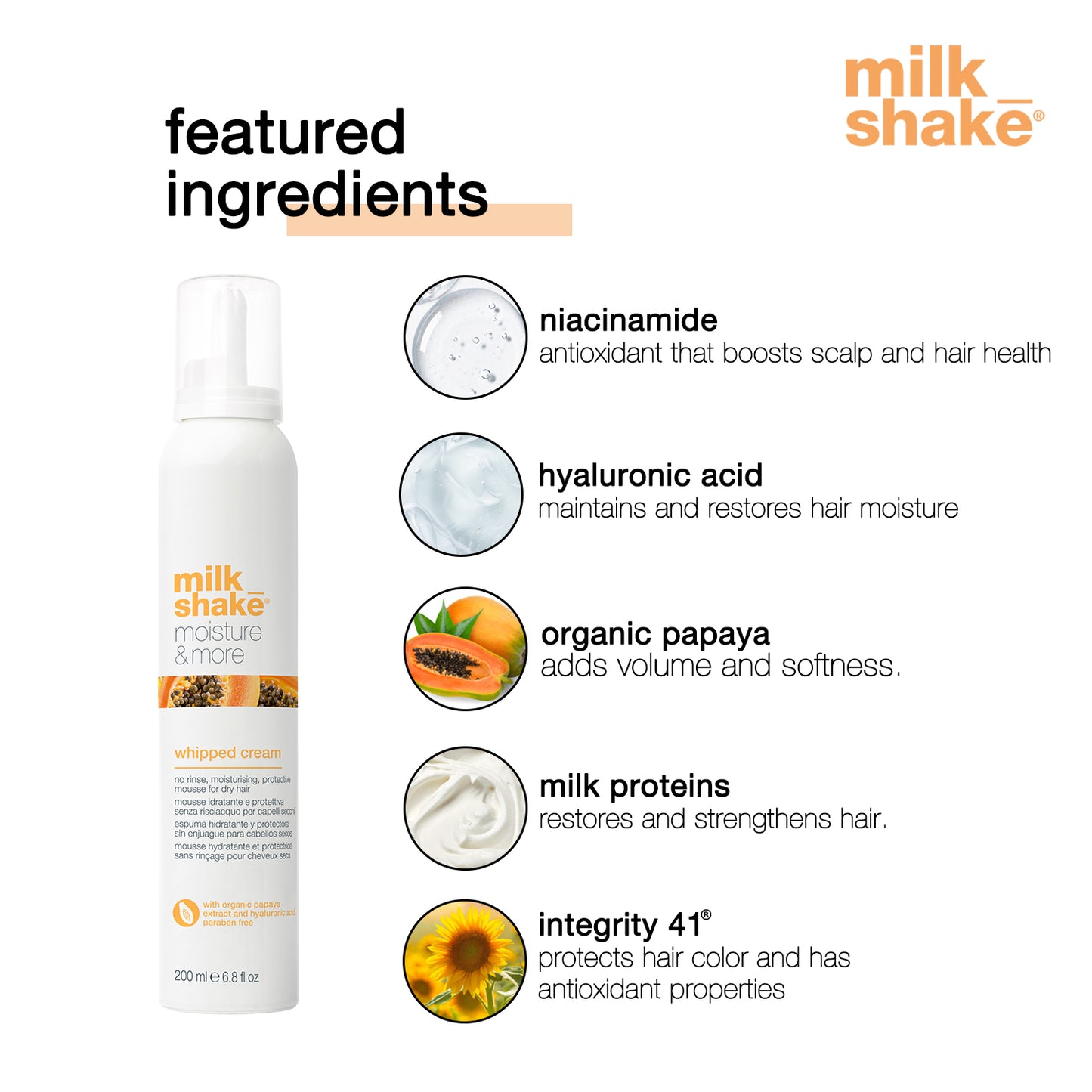 milk_shake Moisture & more whipped cream leave in conditioner
