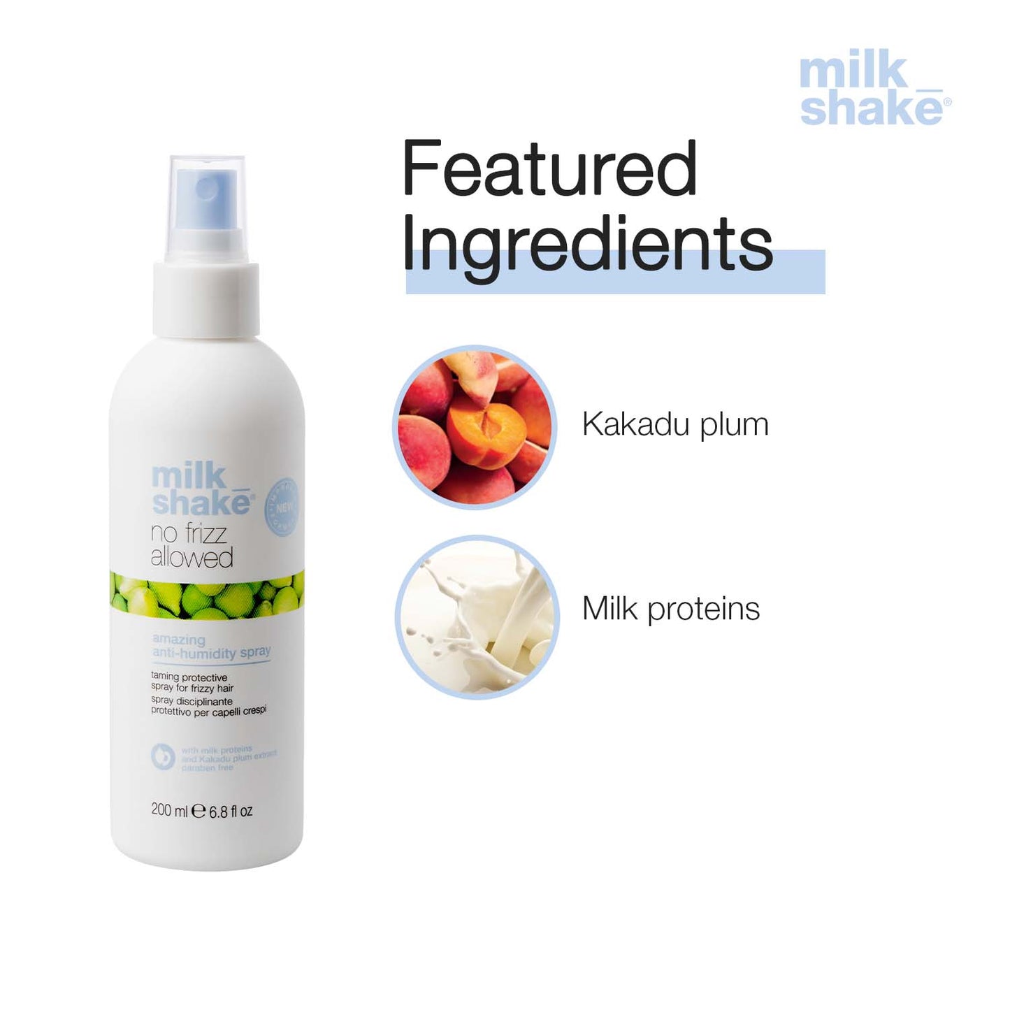 milk_shake no frizz allowed amazing anti-humidity spray