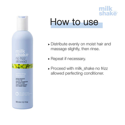 milk_shake no frizz allowed perfecting shampoo