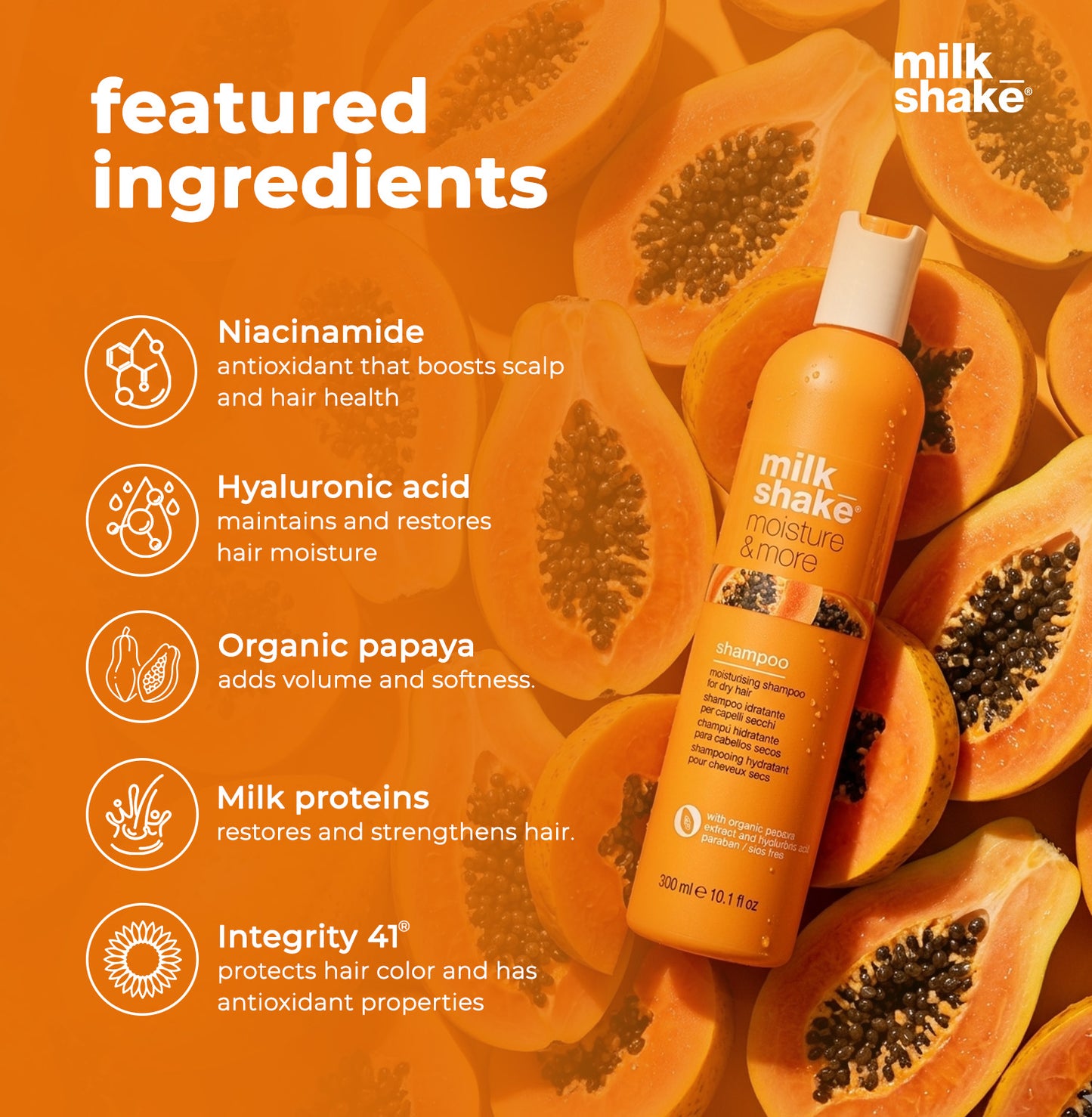 milk_shake Moisture & More Hydrating Shampoo for Dry Hair