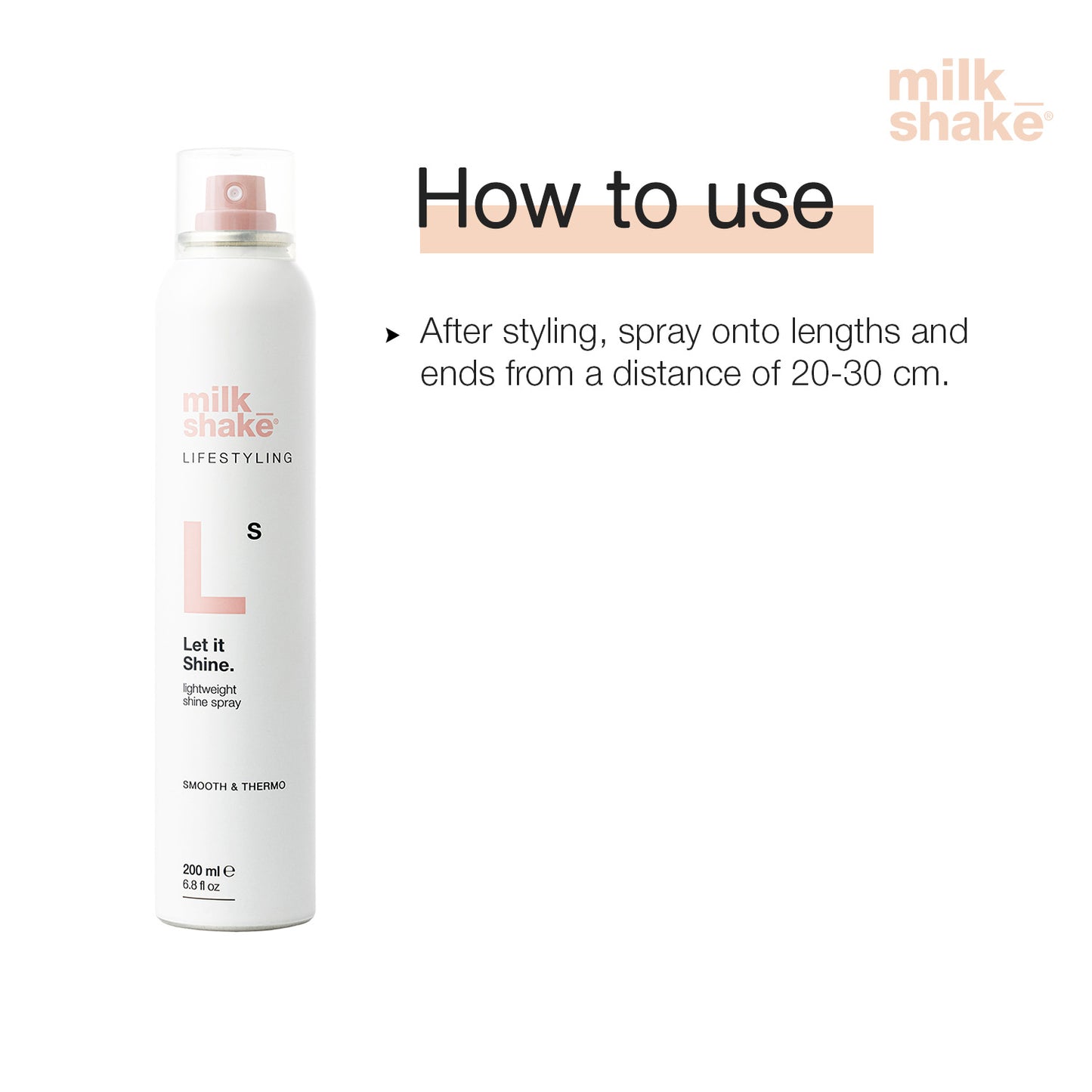 milk_shake lifestyling let it shine spray
